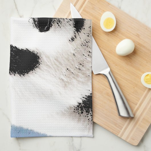 Panda Geschirrtuch (Viertel Falte)