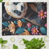 Panda Geschirrtuch (Gefaltet)