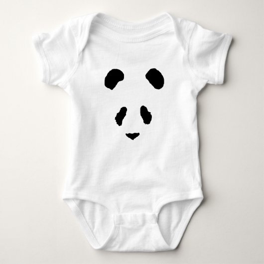 Panda-Gesicht Baby Strampler (Vorderseite)