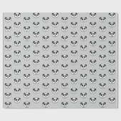 Panda-Gesicht Geschenkpapier (Flach)