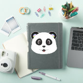 Panda Gesicht individuell geschnitten Vinyl Sticke Aufkleber (iPad Hülle)