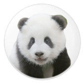 Panda-Gesicht Keramikknauf (Vorderseite)