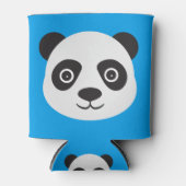 Panda Gesicht Schwarz-Weiß-Bär Dosenkühler (Vorderseite)