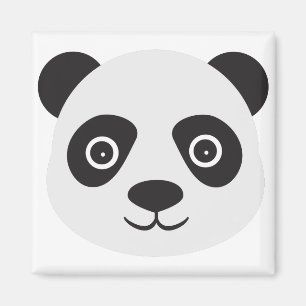 Panda Gesicht Schwarz-Weiß-Bär Magnet
