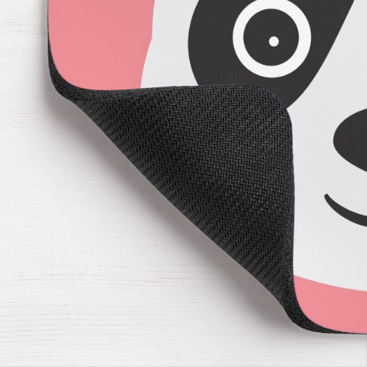 Panda Gesicht Schwarz-Weiß-Bär Mousepad (Ecke)