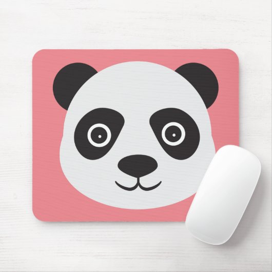 Panda Gesicht Schwarz-Weiß-Bär Mousepad (Mit Mouse)