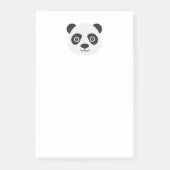 Panda Gesicht Schwarz-Weiß-Bär Post-it Klebezettel (Vorderseite)