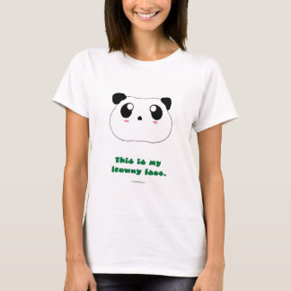Panda-Gesicht T-Shirt