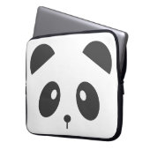 Panda-Gesichts-Laptop-Kasten Laptopschutzhülle (Vorderseite Links)