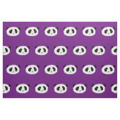 Panda-Gesichtsmuster lila Stoff (Fat Quarter (45,7 x 55,9 cm))