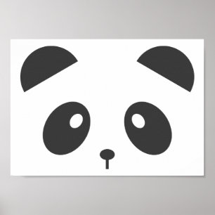 Panda-Gesichtsplakat Poster