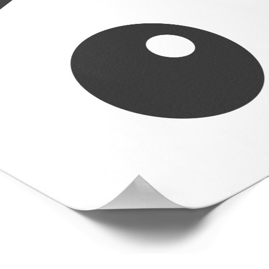 Panda-Gesichtsplakat Poster (Ecke)
