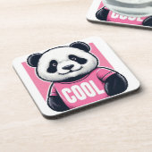 Panda Getränkeuntersetzer (Linke Seite)