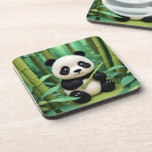 Panda Getränkeuntersetzer (Linke Seite)