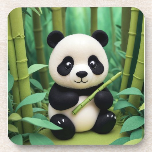 Panda Getränkeuntersetzer (Vorderseite)