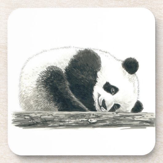 Panda Getränkeuntersetzer (Vorderseite)