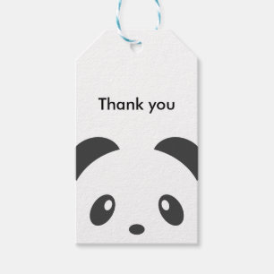 Panda Gift Tags Geschenkanhänger
