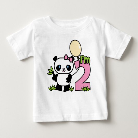 Panda Girl 2. Baby T-shirt (Vorderseite)