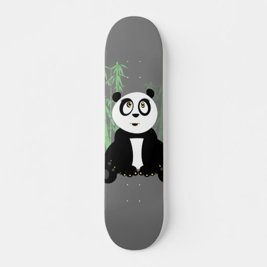 Panda Girl - Green Skateboard (Vorne)