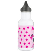 Panda Girl Pink Edelstahlflasche (Links)