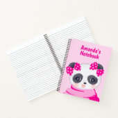Panda Girl Pink Notizblock (Innenseite)