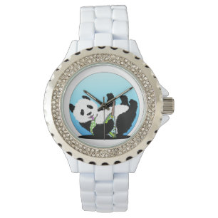 Panda Gitarre solo Armbanduhr