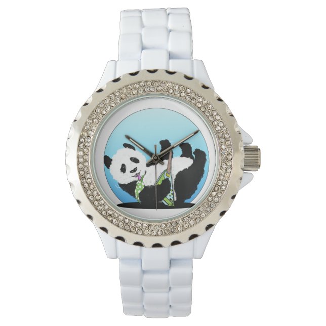 Panda Gitarre solo Armbanduhr (Vorderseite)