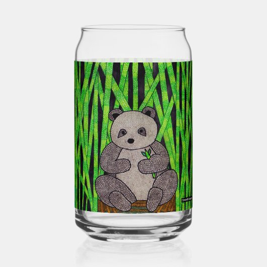 Panda - Glas Dose (Vorderseite)