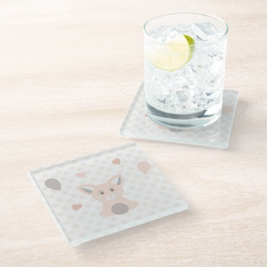 Panda Glasuntersetzer (Schrägansicht)