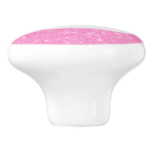 Panda Glitzer Keramikknauf (Seitenansicht)