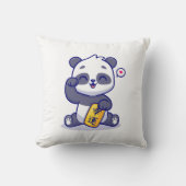 Panda glücklich kissen (Vorderseite)