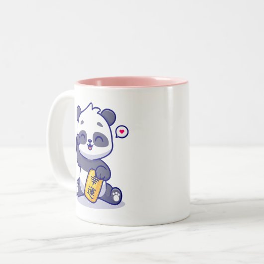 Panda-glückliche Tasse (Vorderseite Links)