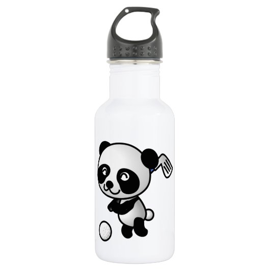 Panda Golf Trinkflasche (Vorderseite)
