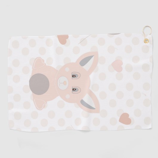 Panda Golfhandtuch (Horizontal)