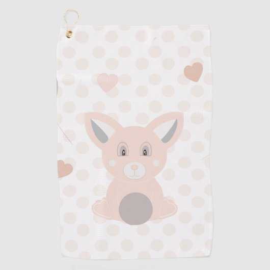 Panda Golfhandtuch (Vorderseite)