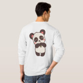 Panda-Grafikdesign T-Shirt (Schwarz voll)