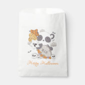 Panda Grave Rip Fledermäuse Happy Halloween Geschenktütchen (Vorderseite)