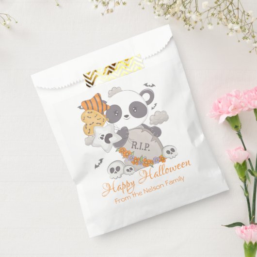 Panda Grave Rip Fledermäuse Happy Halloween Geschenktütchen (Versiegelt)