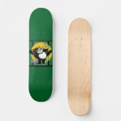 Panda - Green Skateboard (Vorderseite)