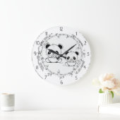 Panda Große Wanduhr (Zuhause)