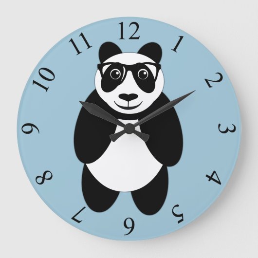 Panda Große Wanduhr (Vorderseite)