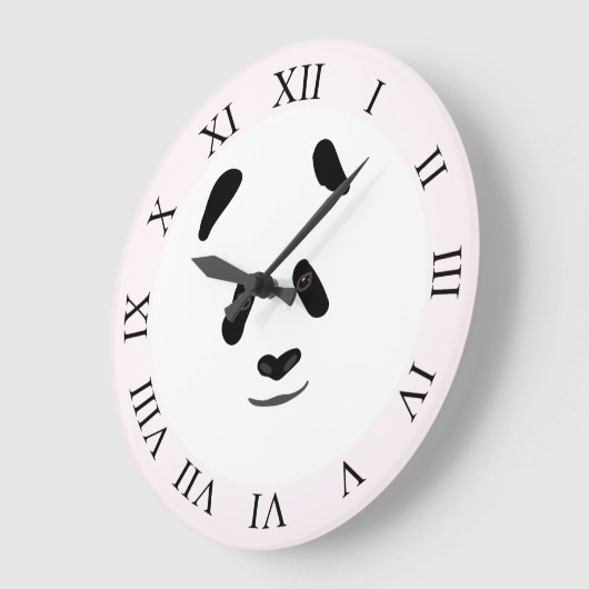 Panda Große Wanduhr (Winkel)