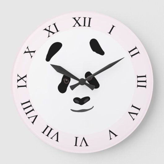 Panda Große Wanduhr (Vorderseite)