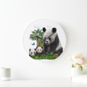 Panda Große Wanduhr (Zuhause)