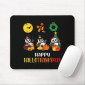 Panda Halloween Christmas Happy Hallothanksmas Pan Mousepad (Mit Mouse)