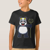 Panda Halloween Devil T-Shirt (Vorderseite)