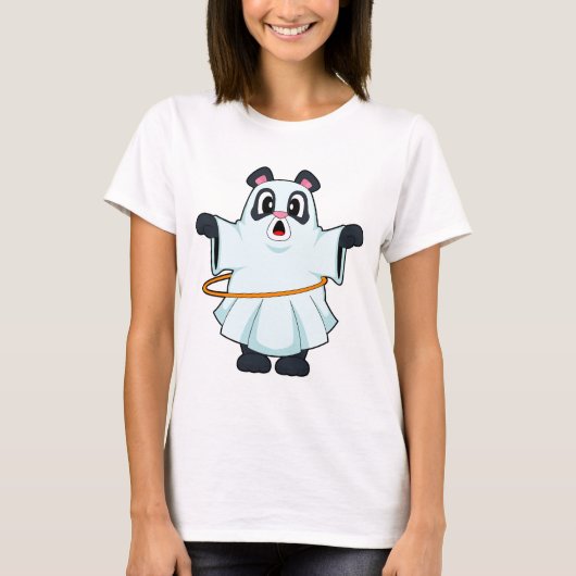 Panda Halloween Fitness T-Shirt (Vorderseite)