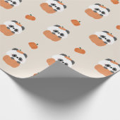 Panda Halloween Geschenkpapier (Ecke)