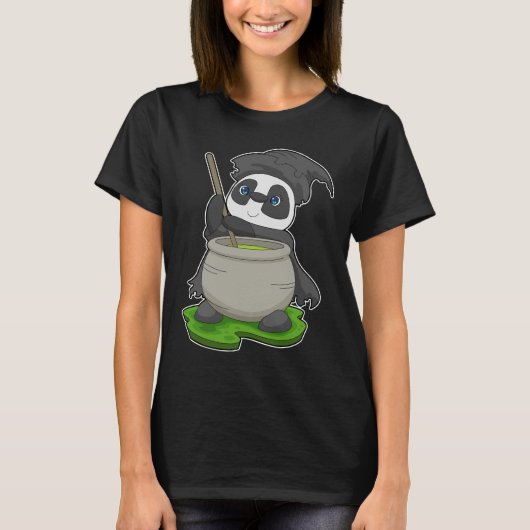Panda Halloween Hexenzaubertrank T-Shirt (Vorderseite)