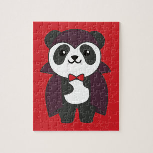 Panda Halloween Niedlich Devil Kids Vampire Kostüm Puzzle
